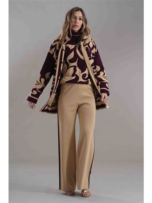 Cappottino in misto lana Love To Love by Gai Mattiolo | LV2010BEIGE/VINO